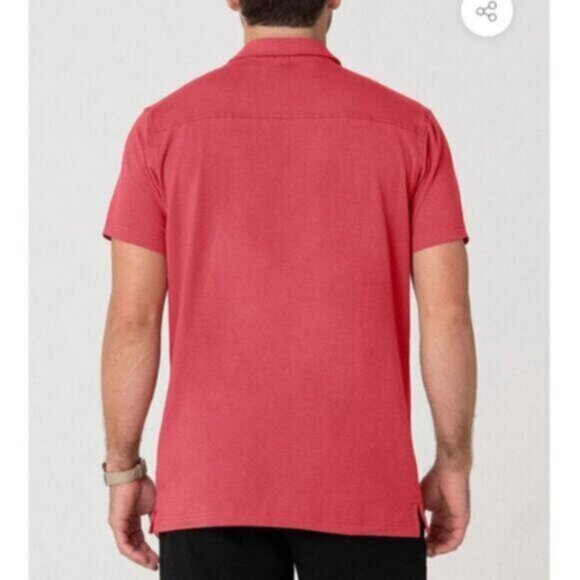 NWT Swet Tailor Men's Red All In Polo Shirt Size Large - Picture 2 of 5